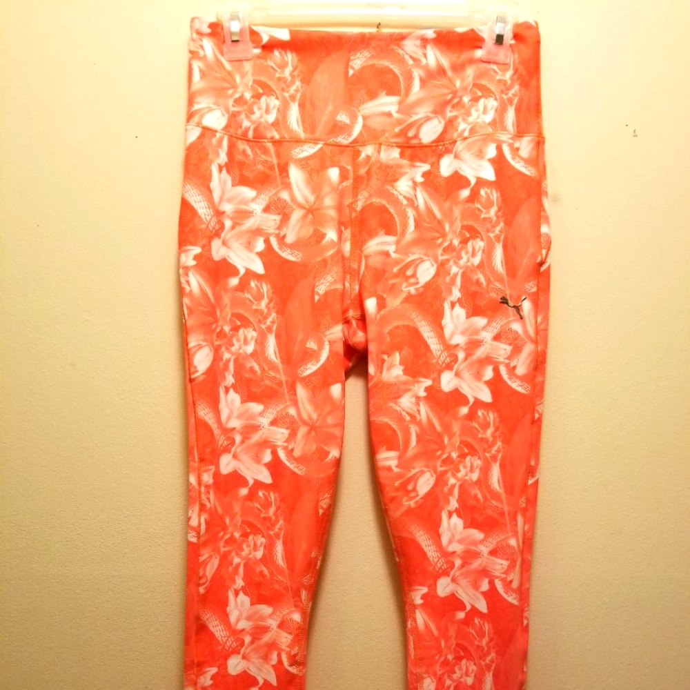 Puma Georgia Peach Untamed 7/8 Training Leggings Size M